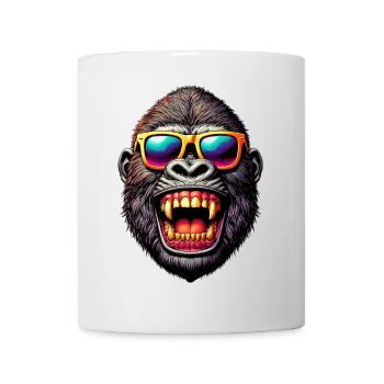 Gorilles avec lunettes de soleil - Mug blanc - blanc - Devant