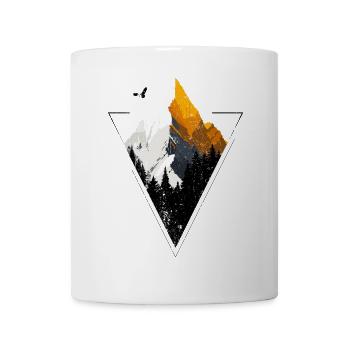 Aussicht auf den Golden Peak Mountain - Tasse - Weiß - Vorne