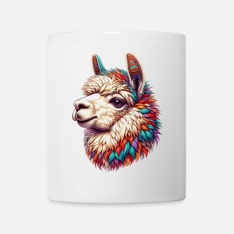 Alpaka - Tasse - Weiß