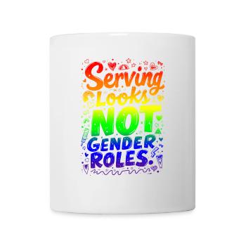 SERVIR L’APPARENCE, PAS LES RÔLES DE GENRE - Mug blanc - blanc - Devant