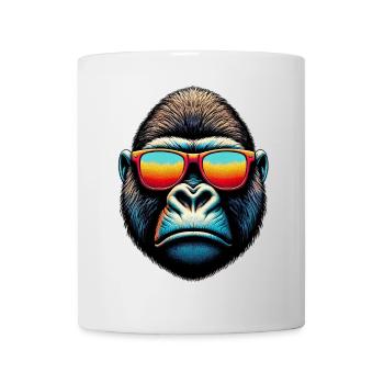 Gorillas with Sunglasses - Mug - white - Front