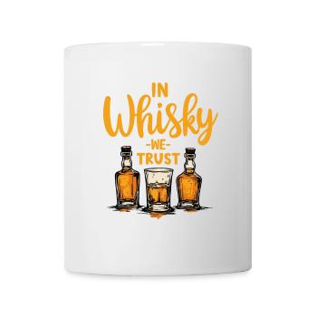 DANS LE WHISKY EN QUI NOUS AVONS CONFIANCE, LE WHISKY - Mug blanc - blanc - Devant