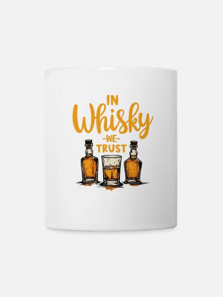 IN WHISKY WE TRUST, WHISKEY - Tasse - Weiß