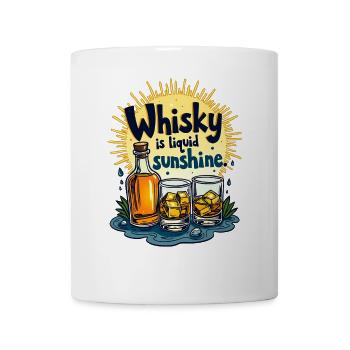 WHISKY IST FLÜSSIGER SONNENSCHEIN - Tasse - Weiß - Vorne