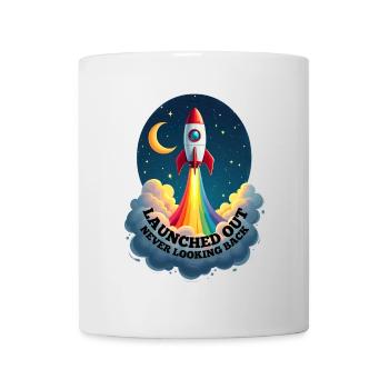 Launched Out - Never Looking Back, Gay Getting Out - Mug - white - Front