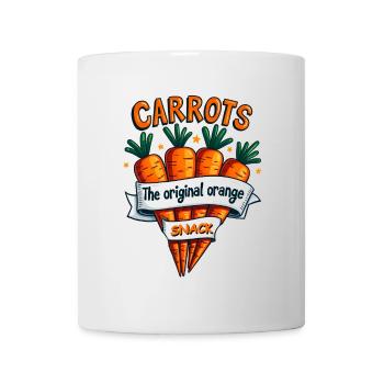 KAROTTEN DER ORIGINAL ORANGE SNACK, LUSTIG VEGAN - Tasse - Weiß - Vorne