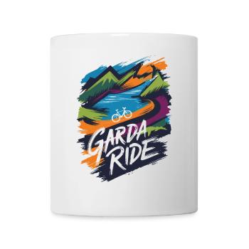 Design der Radtour in den Bergen und am Gardasee - Tasse - Weiß - Vorne