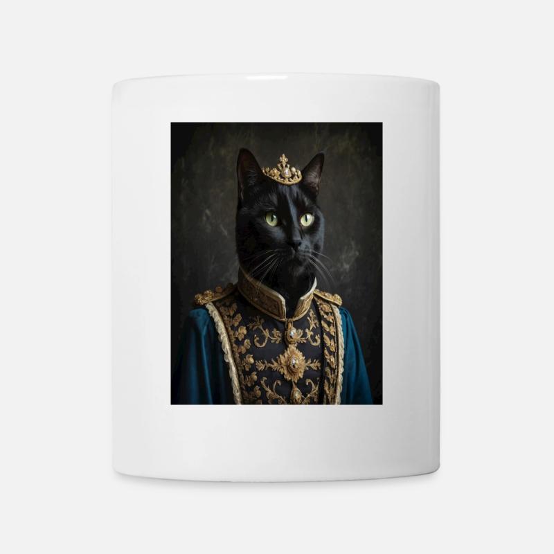 Chat debout en costume oriental - Mug blanc - blanc