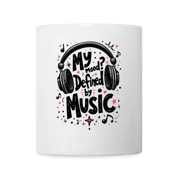 MEINE STIMMUNG? DEFINIERT DURCH MUSIK - Tasse - Weiß - Vorne