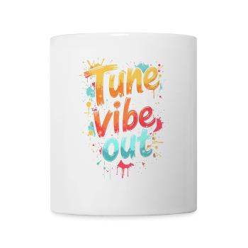EINSCHALTEN, AUSSCHWINGEN, MUSIKZITAT - Tasse - Weiß - Vorne