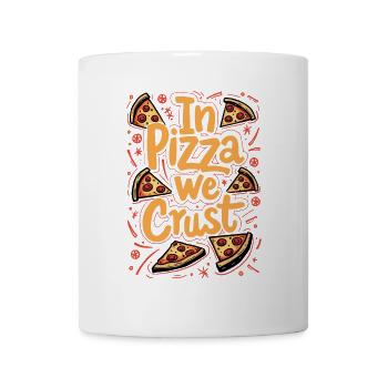 IN PIZZA WE CRUST - Mug - white - Front