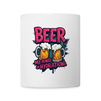 BEER: MY KIND OF HYDRATION - Mug - white - Front