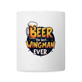 BIER: DER BESTE WINGMAN ALLER ZEITEN - Tasse - Weiß - Vorne