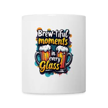 BRAUMOMENTE IN JEDEM GLAS, BIER - Tasse - Weiß - Vorne