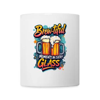 BRAUMOMENTE IN JEDEM GLAS, BIER - Tasse - Weiß - Vorne