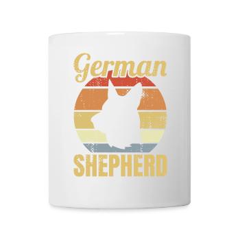 Retro German Shepherd - Mug - white - Front