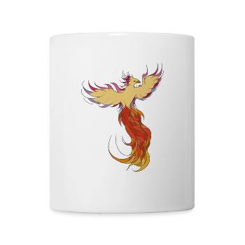 Le phénix renaît de ses cendres - Mug blanc - blanc - Devant