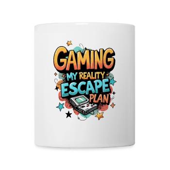 GAMING: MY REALITY ESCAPE PLAN - Mug - white - Front