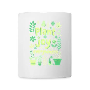 PLANTEZ DE LA JOIE PARTOUT - Mug blanc - blanc - Devant