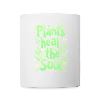 PLANTS HEAL THE SOUL - Mug - white - Front
