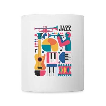 Colorful music-themed design - Mug - white - Front