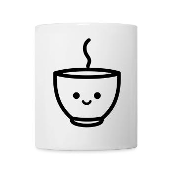 Kaffeebecher - Tasse - Weiß - Vorne