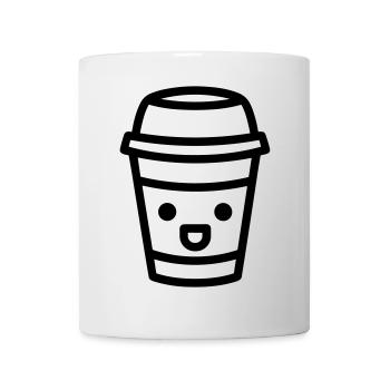 Kaffeebecher - Tasse - Weiß - Vorne