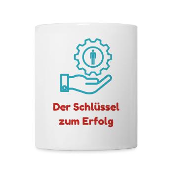 Der Schlüssel zum Erfolg - Tasse - Weiß - Vorne