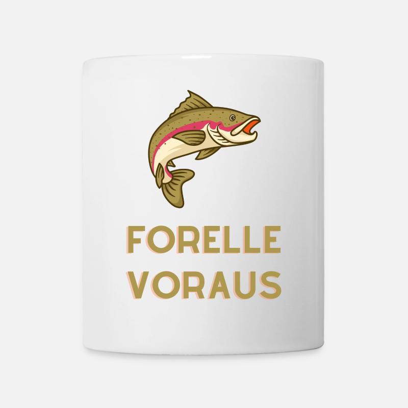 Trout Ahead: Nature's Catch - Mug - white