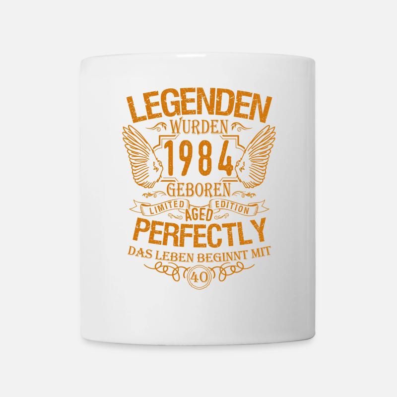 40. Geburtstag, 1984 - Tasse - Weiß