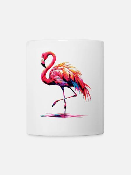 Flamingo - Tasse - Weiß