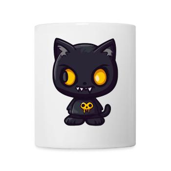 Cat Halloween Funny Comic - Mug - white - Front