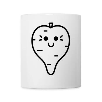 Karotte - Tasse - Weiß - Vorne