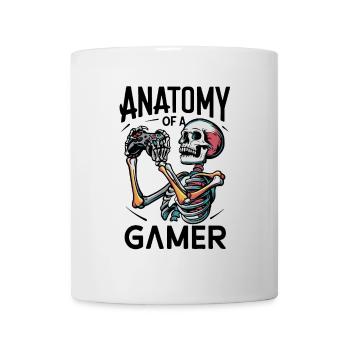Kniezekskool avec des flammes squelettiques - Mug blanc - blanc - Devant
