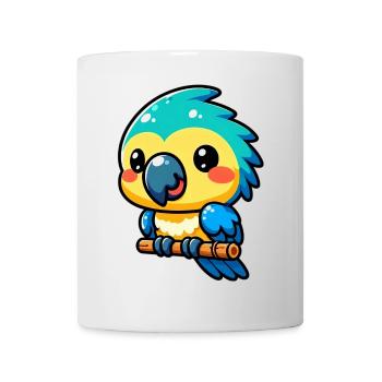 Papagei - Tasse - Weiß - Vorne