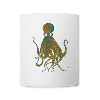 Pieuvre - Mug blanc - blanc - Devant