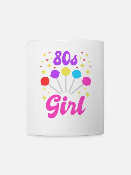 80er Mädel - Tasse - Weiß