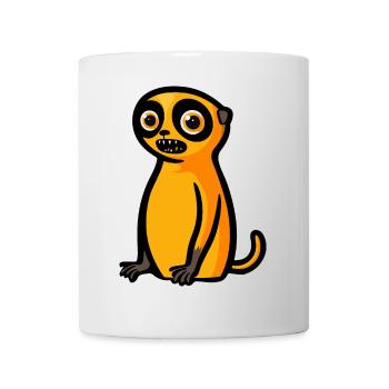 Suricate Halloween Bande dessinée drôle - Mug blanc - blanc - Devant