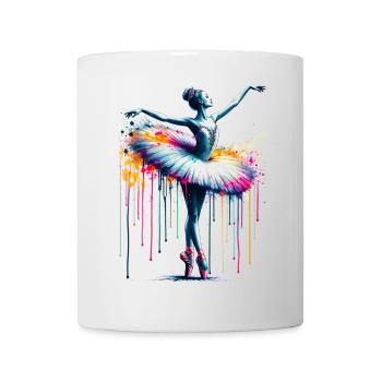 Ballet dancer with tutu - Mug - white - Front