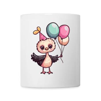 Ostrich Birthday Comic - Mug - white - Front