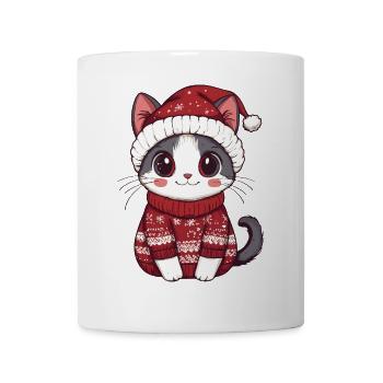 Noël chat - Mug blanc - blanc - Devant