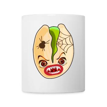 COSTUMES D’HALLOWEEN ARAIGNÉE PISTACHES - Mug blanc - blanc - Devant