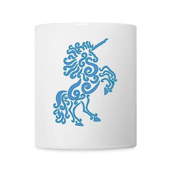 Blue Unicorn Horse - Mug - white - Front