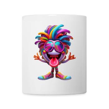 Nice, Positive and Delirious Cartoon Character - Mug - white - Front