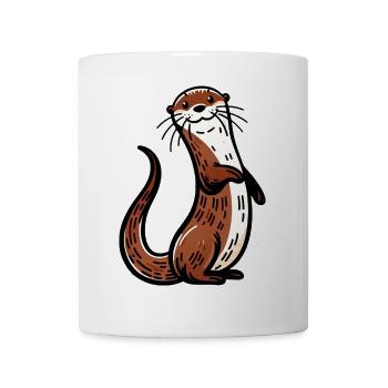Otter - Tasse - Weiß - Vorne