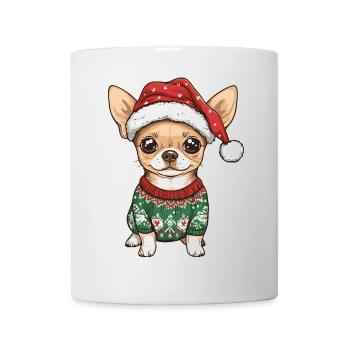 Chihuahua Hund Weihnachten - Tasse - Weiß - Vorne