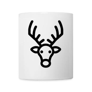 renne de noel - Mug blanc - blanc - Devant