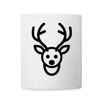 renne de noel - Mug blanc - blanc - Devant