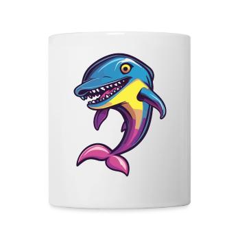 Delfin Halloween Tier - Tasse - Weiß - Vorne