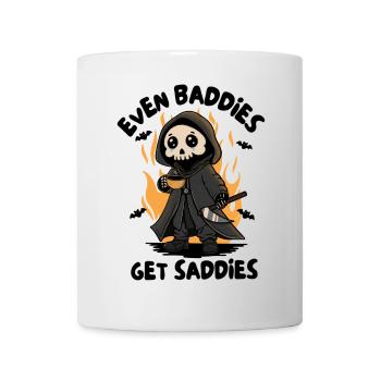 Flaming Grim Reaper with Coffee - Mug - white - Front